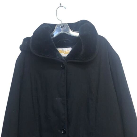 Marlo Artic Warmth Faux fur Black Jacket SZ XL - Picture 3 of 12